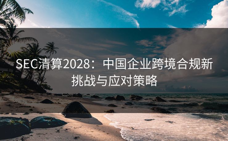SEC清算2028：中国企业跨境合规新挑战与应对策略